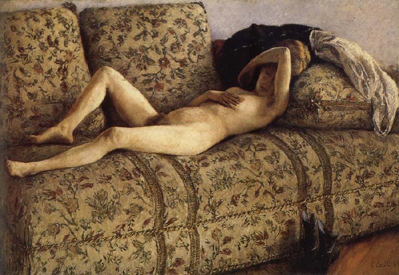 Gustave Caillebotte The female nude on the sofa France oil painting art